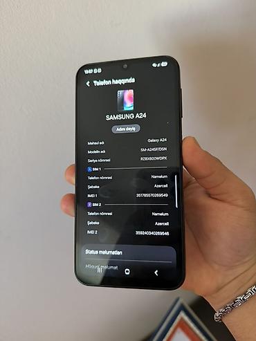 a24 samsung ekran: Samsung Galaxy A24 4G, 128 GB, rəng - Qara, İki sim kartlı — 2