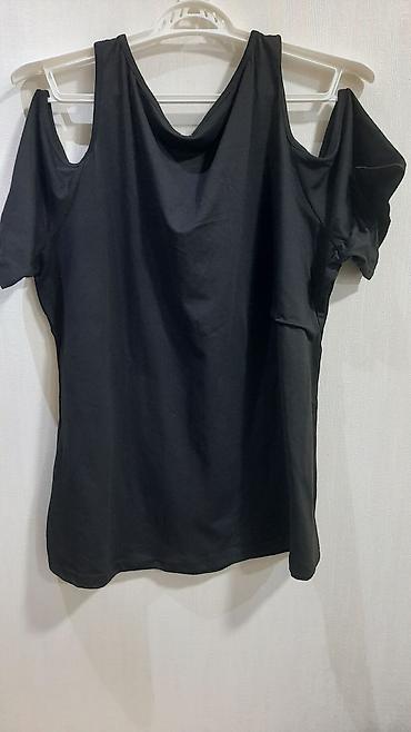 drap palto: Qadın bluzası – tünd şabalıdı - Model: açıq çiyinli (cold-shoulder) — 3