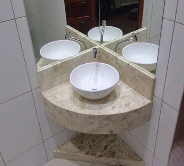 Çanaqlar, tülpanlar: Künc üçün kompak tualet/lavabo həlli – üçbucaq formalı künc lavabosu — 7