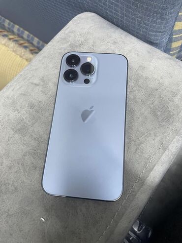 Apple iPhone: IPhone 13 Pro, Б/у, 256 ГБ, Blue Titanium, Кабель, 80 %