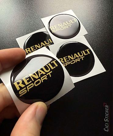 smart multimedija: RENAULT Sport 3D Stikeri za felne - Nalepnice za cepove-2739 Renault — 3