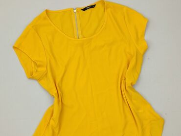 koszulka żółta w czarne paski: ONLY, Women's blouse, size M (EU 38)