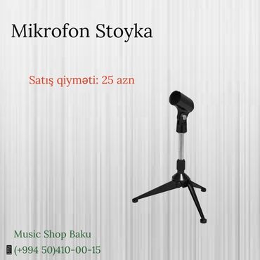 mikrafon yaxa: Mikrofon stölüstü stoyka
