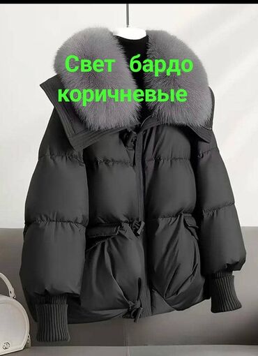 uniqlo куртка женская зимняя: Женская зимняя куртка-пуховик с объёмным меховым воротником - Модель