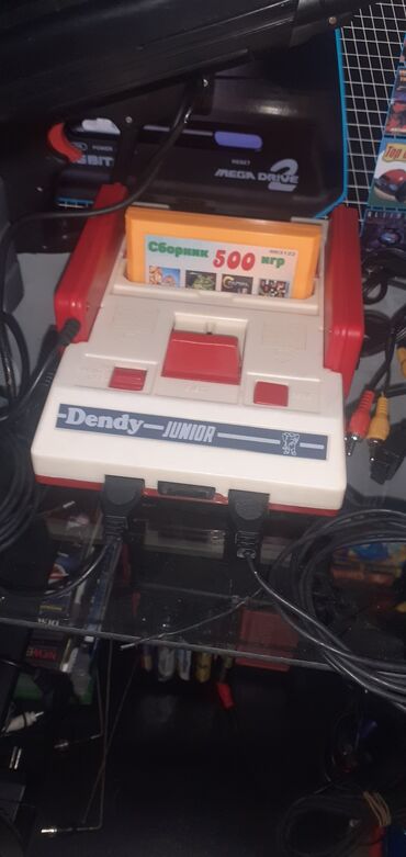 uşaq maşin: Dendy Junior1995ci ilin stipler oyun konsolu, "Сборник 500 игр" yazısı