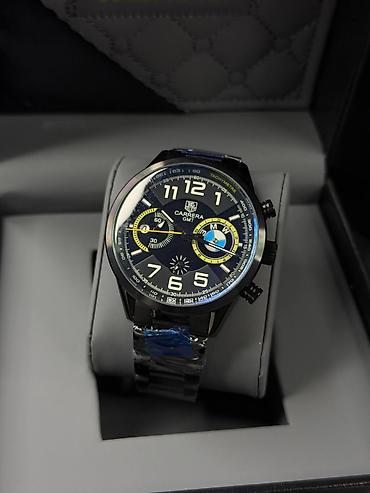 Наручные часы: TAG Heuer Carrera GMT temalı qol saatı - Korpus: qara tonlu — 1