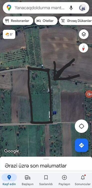 Torpaq sahələrinin satışı: 160 sot, Kənd təsərrüfatı, Mülkiyyətçi, Kupça (Çıxarış) — 8