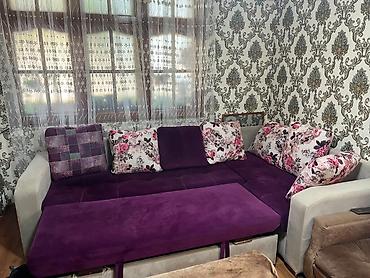 Künc divan, İşlənmiş, Açılan, Bazalı, Vеlur parça