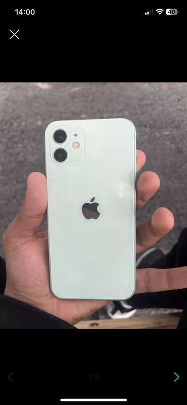 холодильник бишкек бу: IPhone 12, Колдонулган, 64 ГБ, Заряддоочу түзүлүш, Каптама, 100 %
