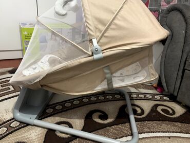 игрушки с пледом: Люлька, Колдонулган, Термелүүчү, Металл, түсү - Саргыч боз, Өзү алып кетүү