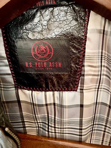 мужская куртка: Yeni U.S. Polo ASSN deri gödəkçə Qiymət sondur boş boş narahat etməyim — 4