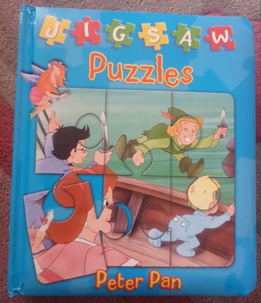 decija busilica na baterije: Peter Pan puzzles Brown Watson, England. Petar Pan decija knjiga +