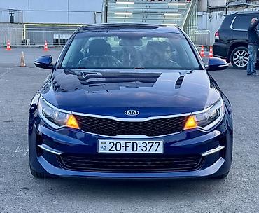 Kia: Kia Optima sedan – tünd mavi rəng, Azərbaycan nömrə nişanı 20-FD-377 — 1
