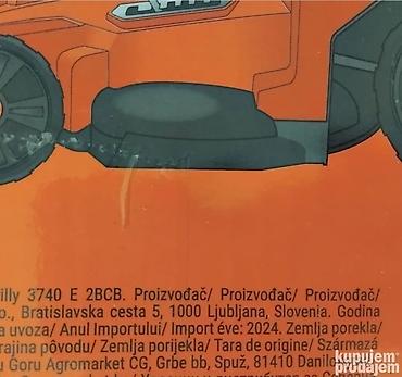 ručni špartač: Villager Villy 3740E akumulatorska kosačica, nova, neraspakovana — 2