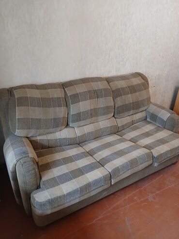 купить диван и кресло: Диван-кровать, Б/у