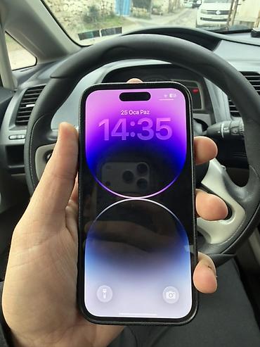 Apple iPhone: IPhone 14 Pro, 256 GB, Deep Purple, Simsiz şarj, Face ID, Sənədlərlə — 9
