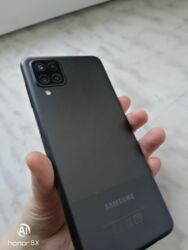 toxunma çanta: Samsung Galaxy A12, rəng - Qara, İki sim kartlı