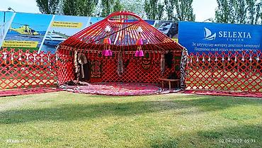 Аренда юрт: Аренда юрты, Каркас Деревянный, 85 баш, Стулья, С полом, Самовар — 9