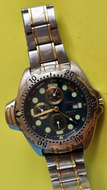 Ručni satovi: Diver’s kvarcni ručni sat – hronograf, 30 m - Mehanizam: kvarc - — 4