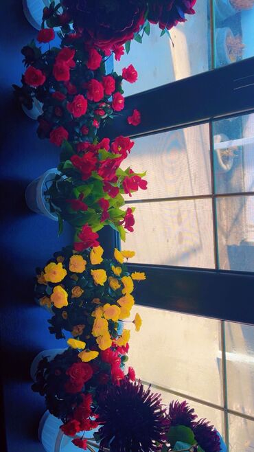 Декоративные цветы: Искусственные горшечные цветы - Яркие декоративные композиции в белых — 10