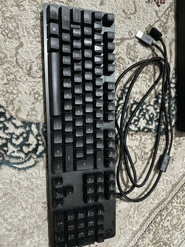 мышь logitech: Клавиатура, Logitech, Механическая, Проводное подключение