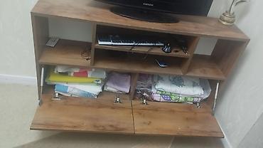 TV altlığı: TV stendi / Media konsolu - Material: taxta teksturalı laminat (isti — 2