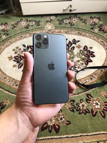 редми нот 11 т: IPhone 11 Pro, Колдонулган, 256 ГБ, Matte Midnight Green, Каптама, 100 %