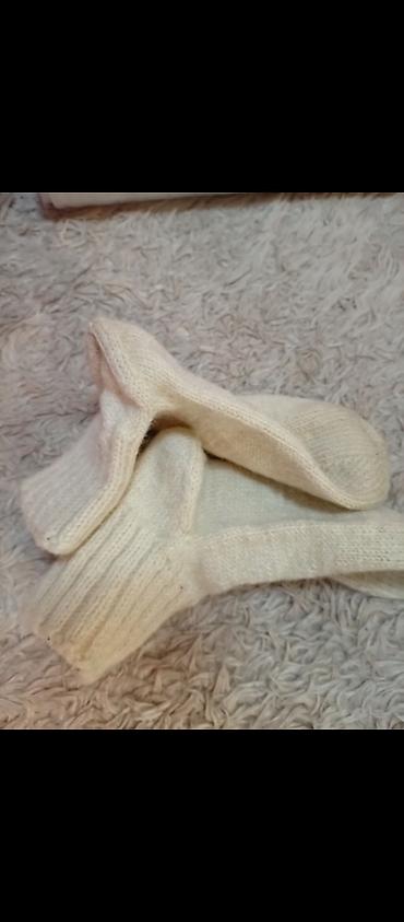 Čarape: Pletenе vunene čarape – ručni rad - Materijal: prirodna vuna, mekana — 8