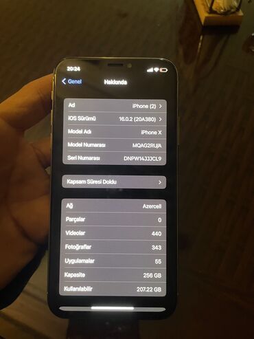 tap az quba telefonlar: IPhone X, 256 ГБ, Белый, Face ID