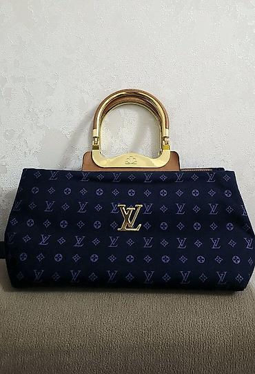 çiyin çantaları: Louis Vuitton əl çantası - Model: monoqram naxışlı, qızılı “LV” — 1
