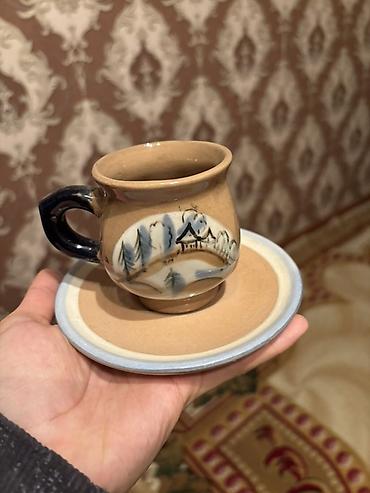 cay dasi satilir: Çay dəsti, rəng - Bej, Keramika, 6 nəfərlik, Rusiya — 5