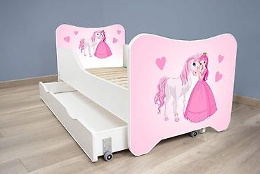moncler sorc: Dečiji krevet za devojčice 160×80 cm Happy Kitty + fioka “Princess and — 1