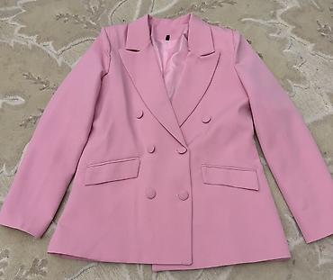 Üst geyimi: Qadın dəbli blazerlər – 3 rəng - Qara ikiqat düyməli blazer: klassik — 6