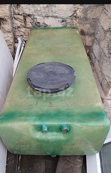 işlenmiş su çeni: Şüşəplast (fiberglas) materialdan hazırlanmış üfüqi su/texniki maye — 1