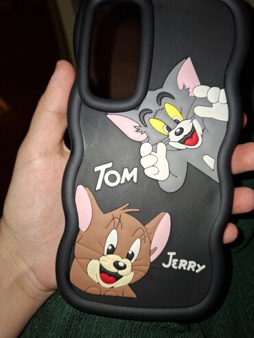 Mobil telefonlar üçün digər aksesuarlar: Tom & Jerry temalı telefon qabı - Material: qalın, elastik