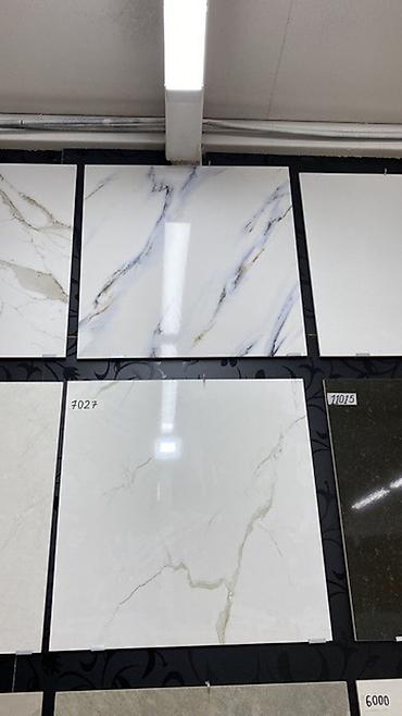 Керамогранит: Назначение: Для стен, цвет - Белый, Глянцевое покрытие, 60x60 см — 2