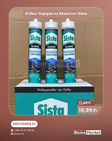 Sista Silicone – Akvarium üçün 100% silikon yapışdırıcı. - Akvarium lalafo.az -da Sista Silicone – Akvarium üçün 100% silikon yapışdırıcı. - Akvarium