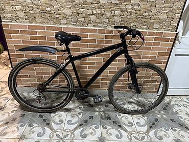 Şəhər velosipedləri: Şəhər/trek tipli velosiped – qara rəng - Yüngül alüminium tipli — 2