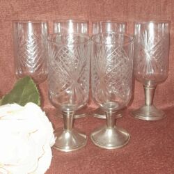 Mətbəx aksesuarları: Qədəhlər, rəng - Gümüşü, 6 ədədli dəst