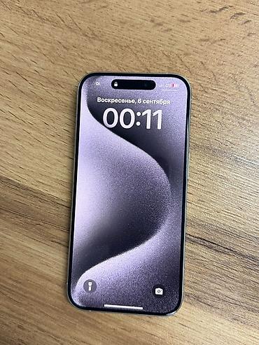 вйфон 15: IPhone 15 Pro, Б/у, 256 ГБ, White Titanium, 81 % — 2