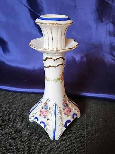 Ostali antikviteti: Vintaz svecnjak porcelanski. Porcelanaki nov svecnjak,perfektan — 5