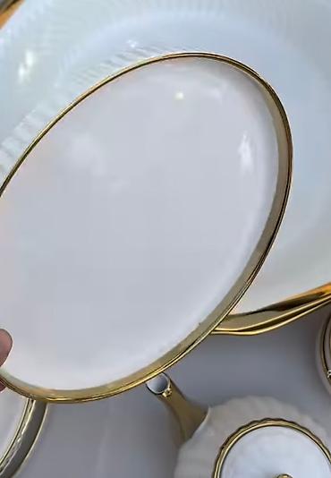 dish sets: Набор посуды на 6 персон новое с коробкой Белый цвет всегда в моде. 6 — 4