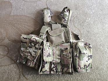 Другая мужская одежда: Разгрузочный жилет-плитник (plate carrier) в расцветке Multicam — 1