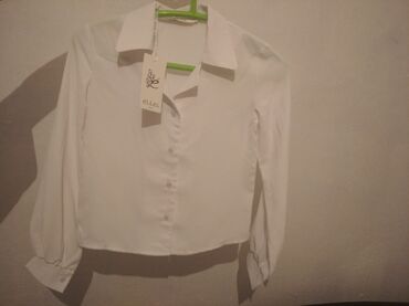 альт одежда: Блузка, Жибек, Solid print, Кыска модель