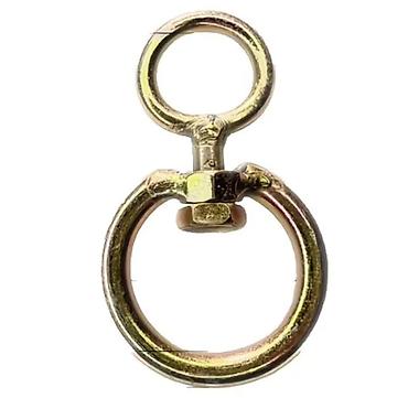 Бекитүүчү элементтер: Металлические поворотные кольца-скобы (D-ring с проушиной) - Тип — 2