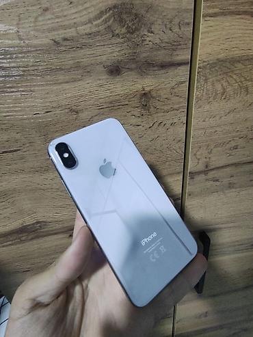 IPhone X, Б/у, 256 ГБ, Серебристый, Стилус, 100 %