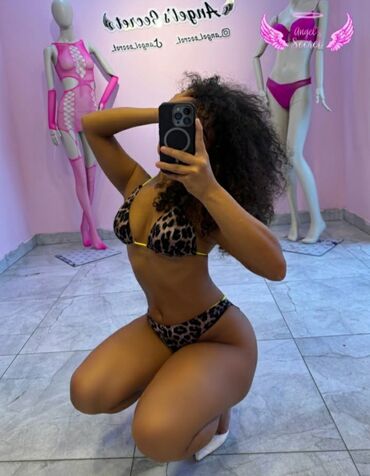 Hicab: Leopard printli bikini dəsti, tünd qəhvəyi və bej rənglərin ahəngi ilə