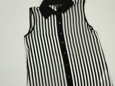 białe bluzki w czarne grochy: Koszula Damska, Amisu, XS, stan - Dobry