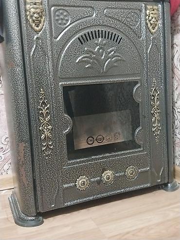qapi seyif: Dekorativ klassik dizayna malik odun sobası - Material: qalın metal — 1