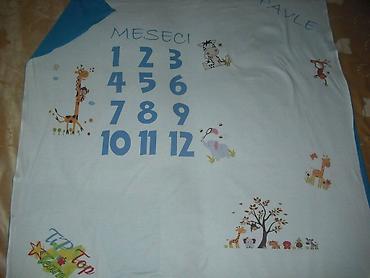 Ostale dečije stvari: Prekrivac za bebe sa stampom pomzelji ime,slika,podaci rodjenja — 8